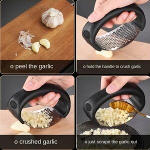 Stainless Steel Garlic Press Crusher Manual Garlic Mincer